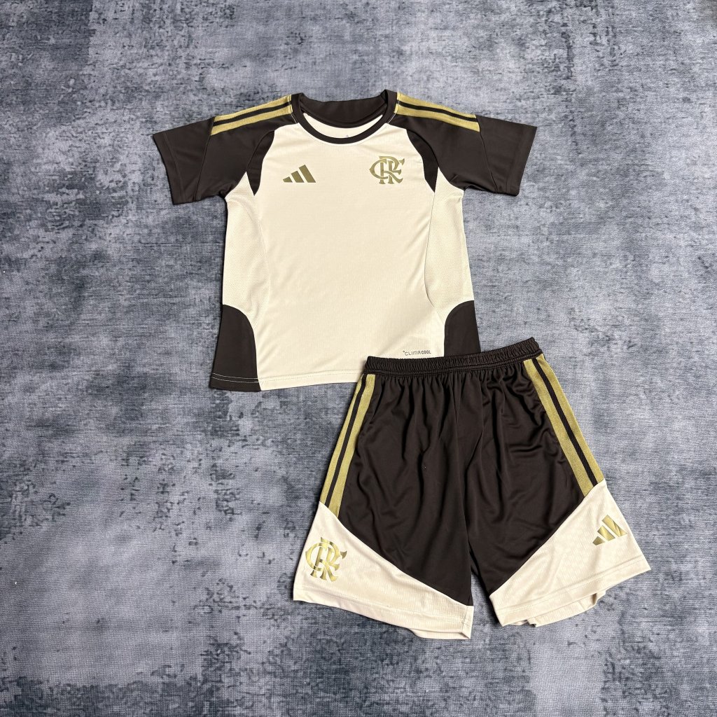 KIT INFANTIL FLAMENGO TREINO BEGE