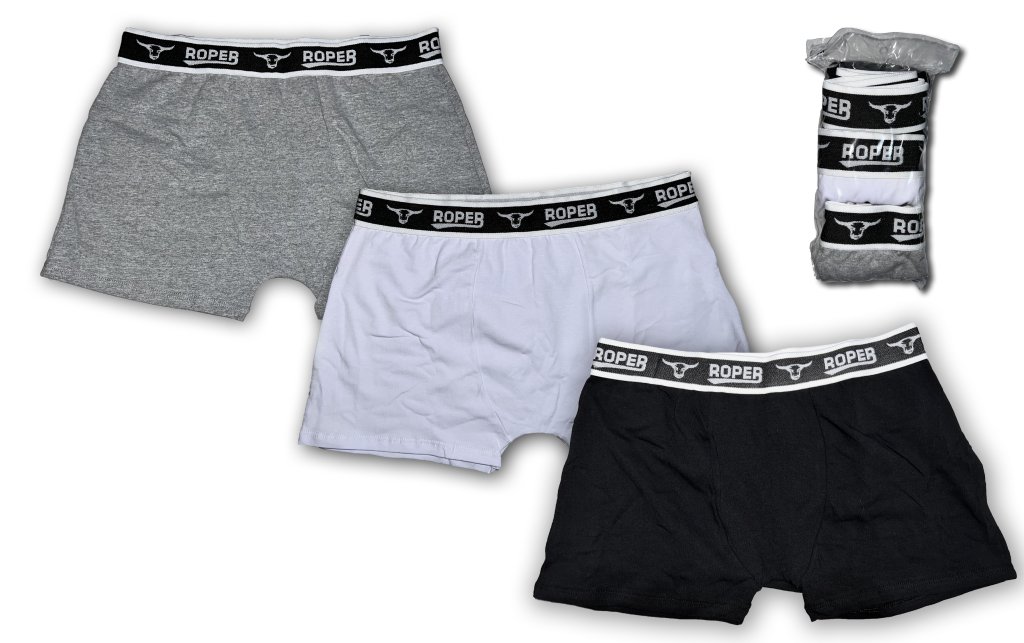 Kit 3 Cuecas King Roper Boxer