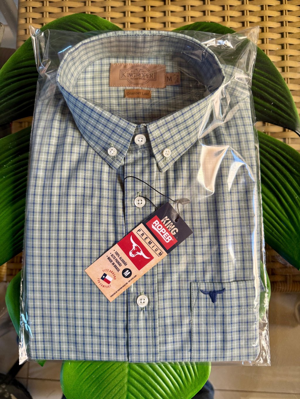 Camisa Xadrez NOVA MEDIDAS CONFORTO(MAIS LARGA)