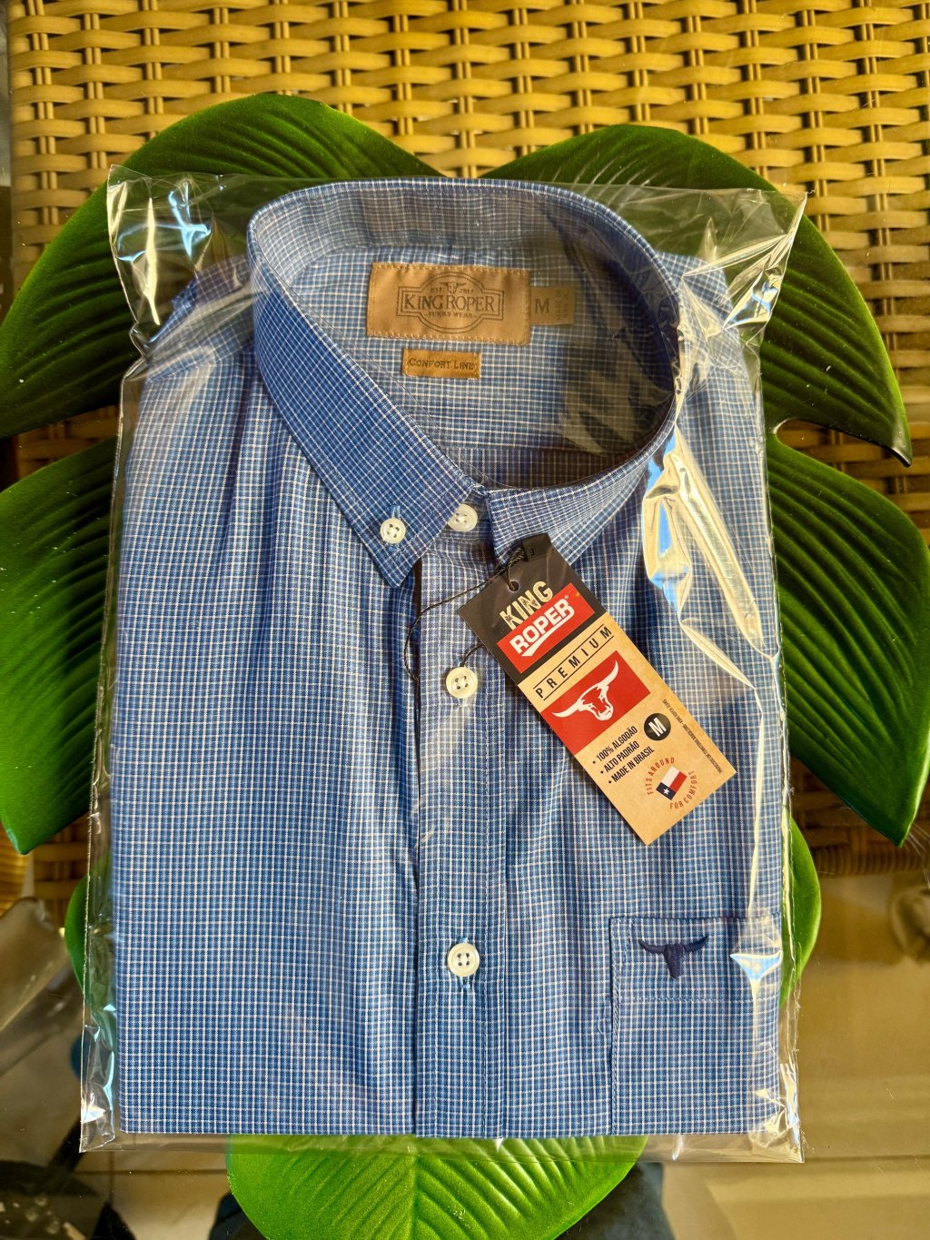 Camisa Xadrez NOVA MEDIDAS CONFORTO(MAIS LARGA)