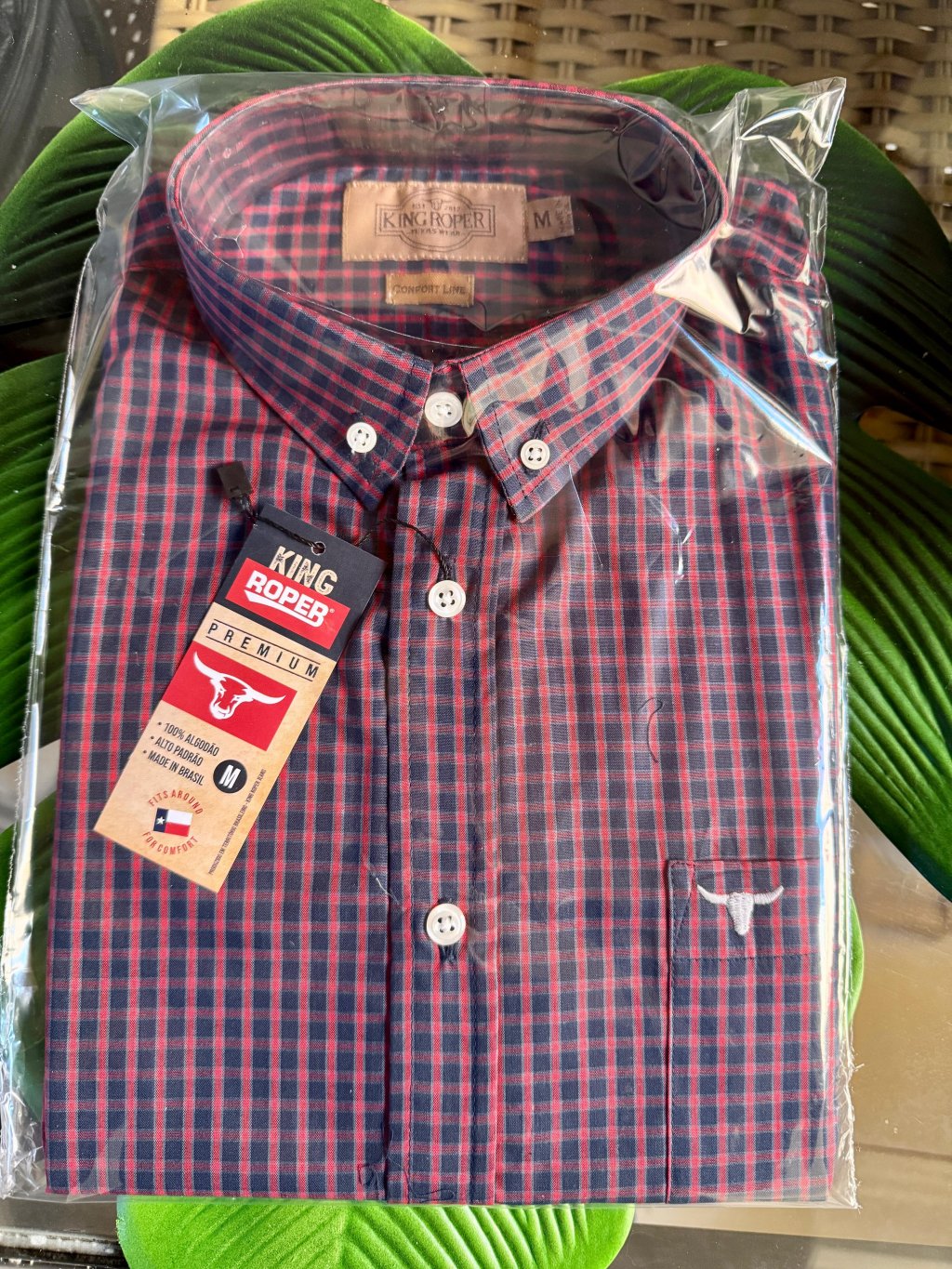 Camisa Xadrez NOVA MEDIDAS CONFORTO(MAIS LARGA)