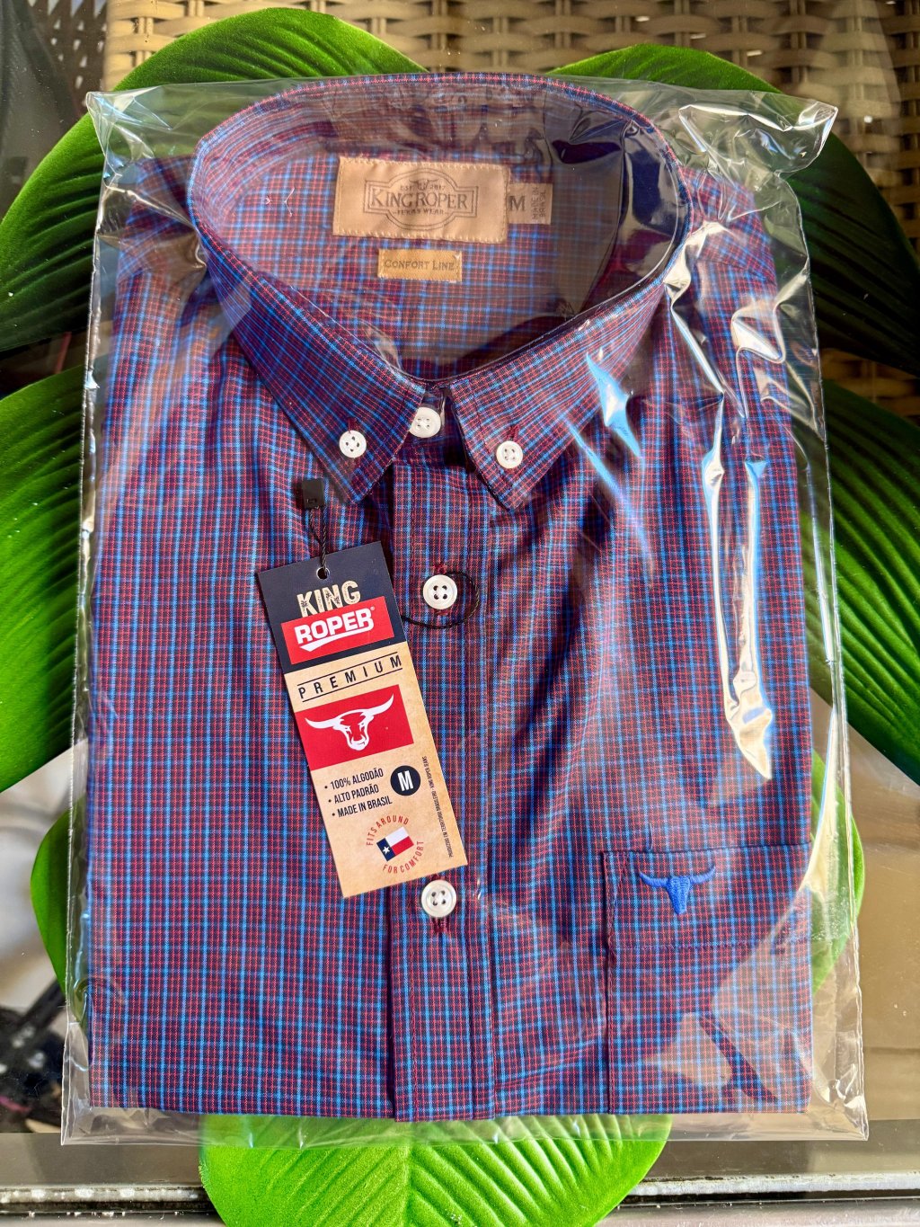 Camisa Xadrez NOVA MEDIDAS CONFORTO(MAIS LARGA)