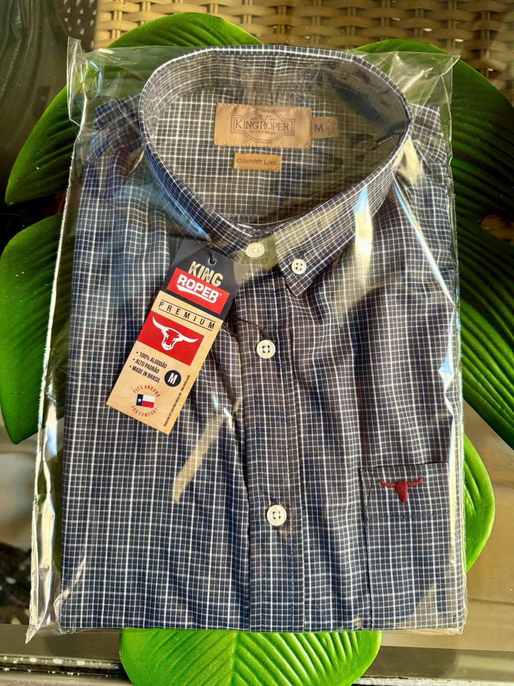 Camisa Xadrez NOVA MEDIDAS CONFORTO(MAIS LARGA)