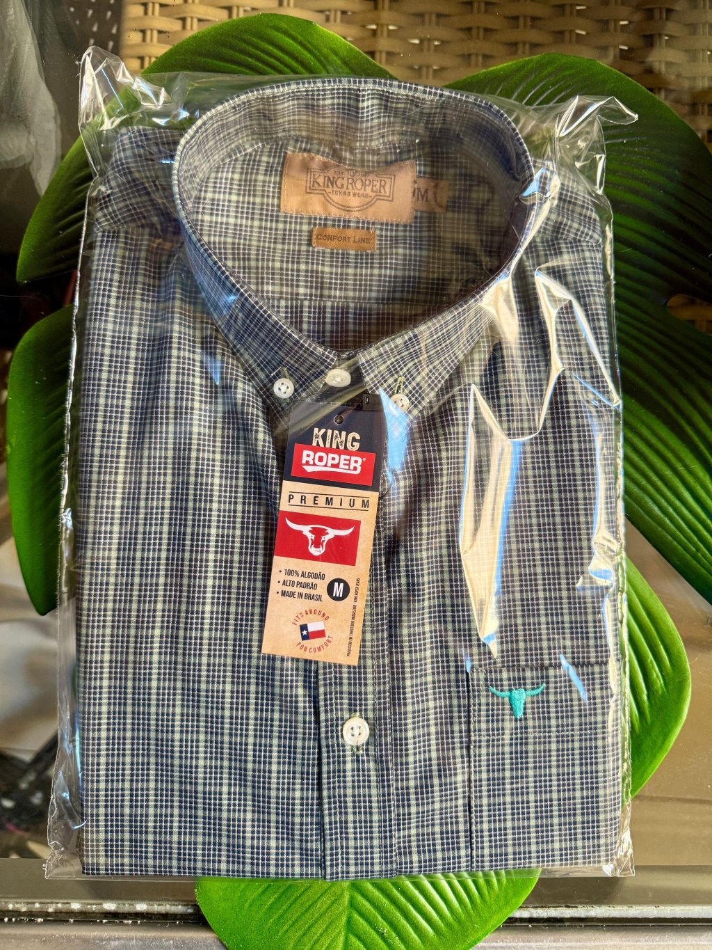 Camisa Xadrez NOVA MEDIDAS CONFORTO(MAIS LARGA)