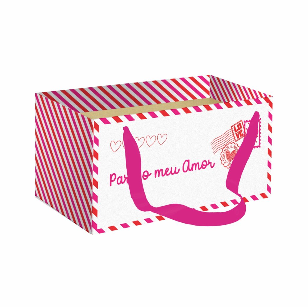 CAIXA KIT CARTA DE AMOR 20CMX12CMX10CM BRANCO 32825