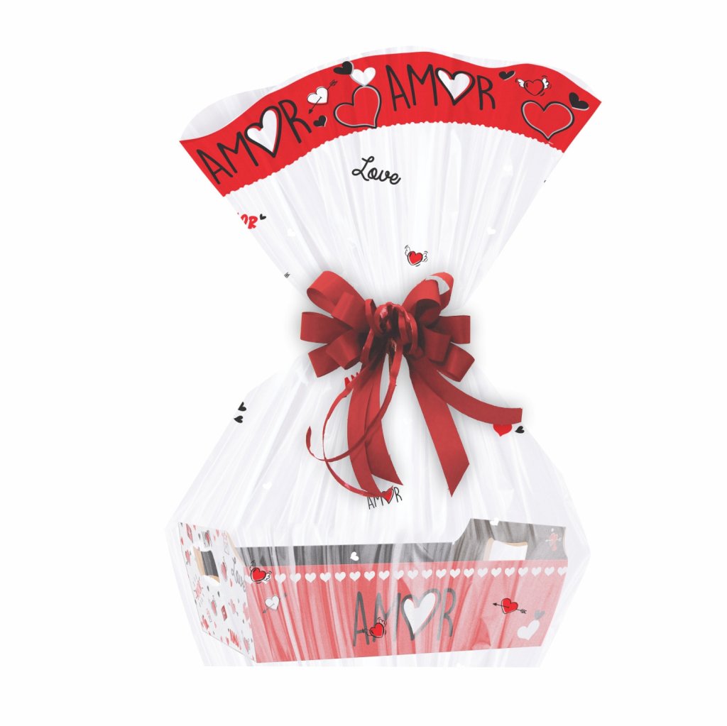 SACO POLI BARRADO HISTORIA DE AMOR 45CMX58CM 25PCS 32886
