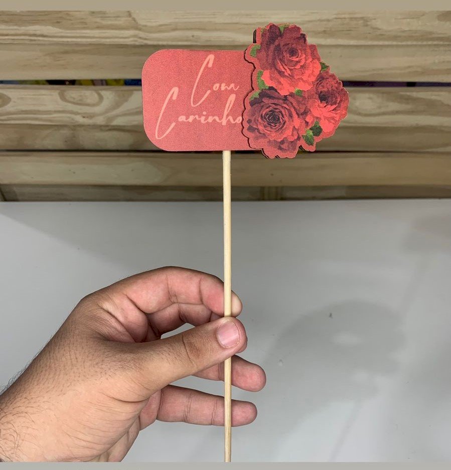 PICK MDF RED BLOOM 67MMX109MM VERMELHO 32331