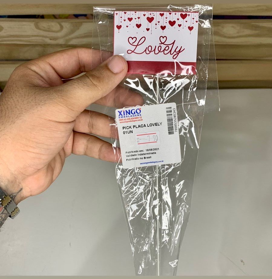 PICK PLACA LOVELY 35CM 285343