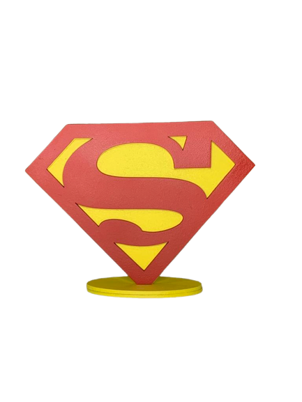 SIMBOLO DO SUPER HOMEM NA BASE MDF COLOR 575332