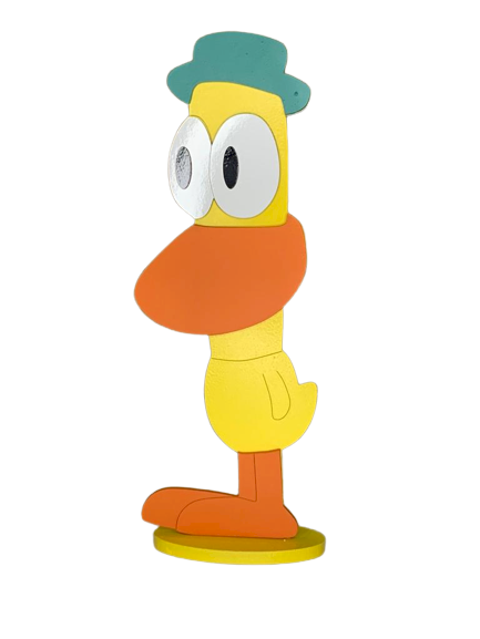 PATO NA BASE POCOYO 25CM MDF 566149
