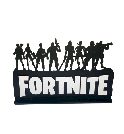 PLACA NA BASE FORTNITE 19X30CM MDF 553361