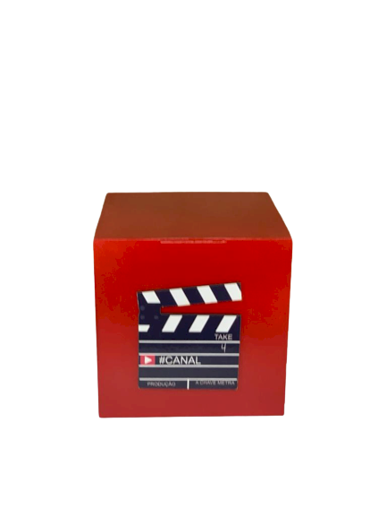 CUBO CLAQUETE 15X15CM MDF 540828