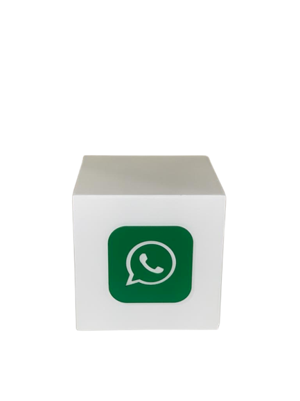 CUBO WHATSAPP 15X15CM MDF 518841