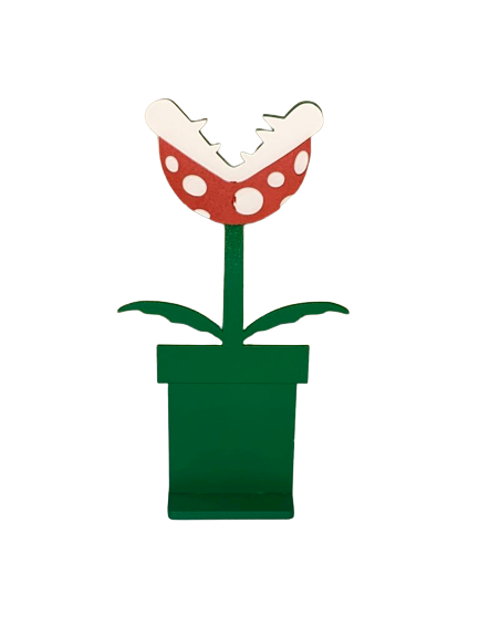 VASO PIRANHA NA BASE JOGO SUPER MARIO 26,5X14XCM MDF 553798