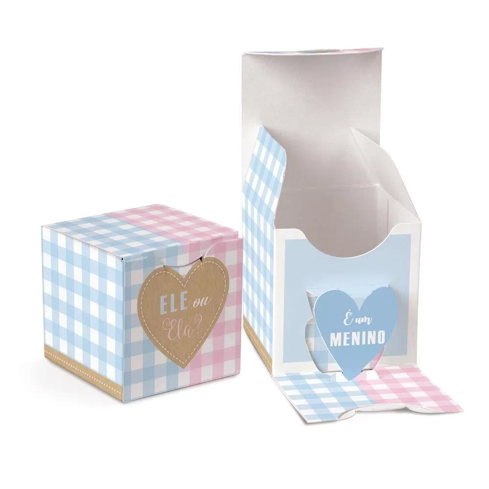 CX REVELACAO MENINO CHA REVELACAO 6X6X6 C/08 23011020