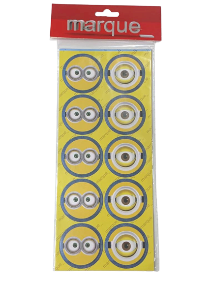 PCT ADESIVO BONECO AMARELO C/ 30 UNID 715 144423