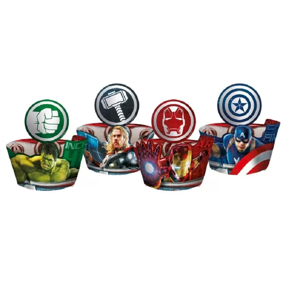 CUPCAKE WRAPPER C/ENFEITE R68 AVENGERS 1028065 829541