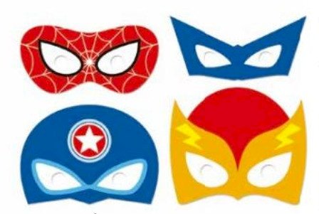 MASCARA PAPEL SUPER HERO BOY C/08 284489 157597