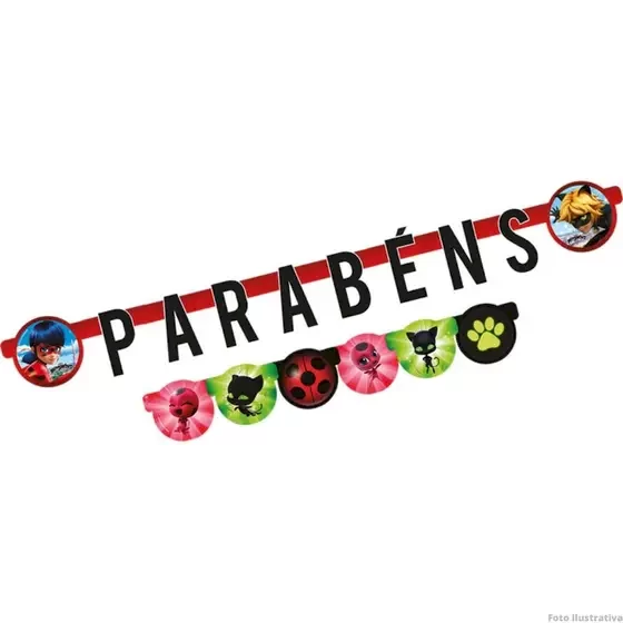 FAIXA PARABENS R552 LADYBUG  1078577 709616