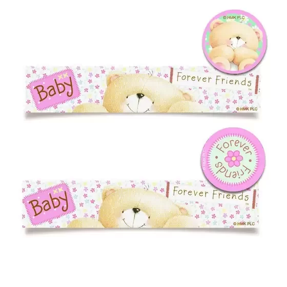 ADESIVO RETANGULAR FOREVER FRIENDS NINA 5,5X13 C/20 28110035