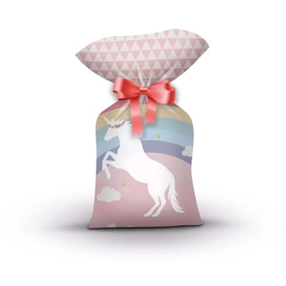 SACOLA PLAST. SURP. UNICORNIO 14X27CM C/08 285197 157887