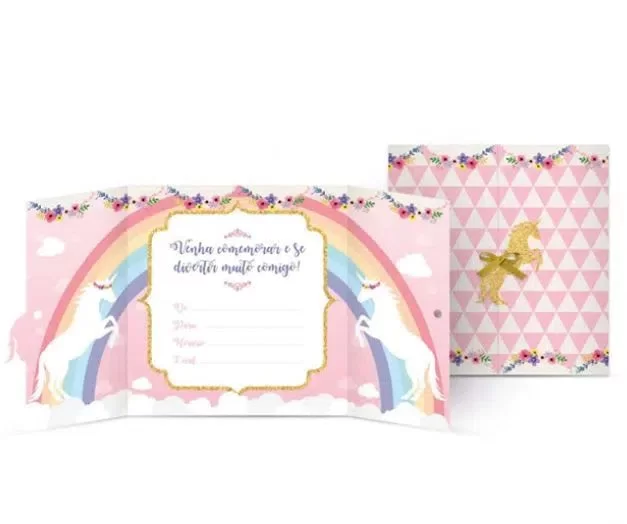 CONVITE UNICORNIO C/08 285130 157801