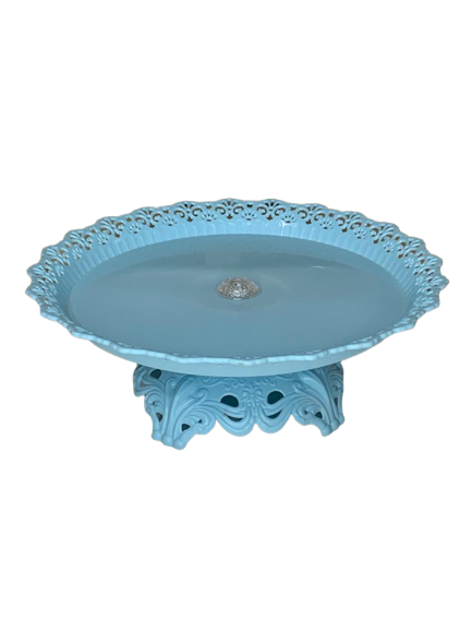 BANDEJA DECOR DE PLAST 10X28CM BRANC/AZ BB/RS HU78328 909163