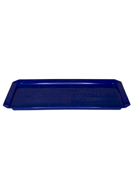 BANDEJA RETANGULAR TEXTURIZADO PEQUENA 30X16 AZUL ESC 510379