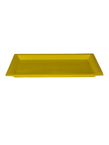 BANDEJA RETANGULAR 310X190MM AMARELA 107603