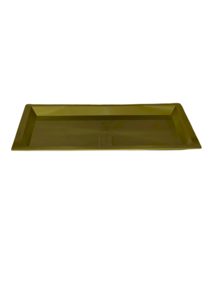 BANDEJA RETANGULAR 310X190MM DOURADA 107641