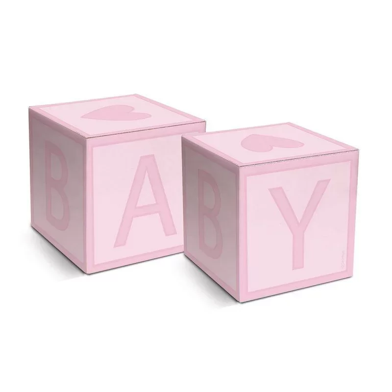 CX CUBO CHA REVELACAO ROSA 6X6X6 C/08 23011014