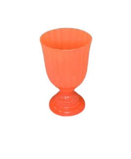 VASO DUBAI LARANJA FLUORESCENTE PEQUENO 21X13 119064 VD002LR