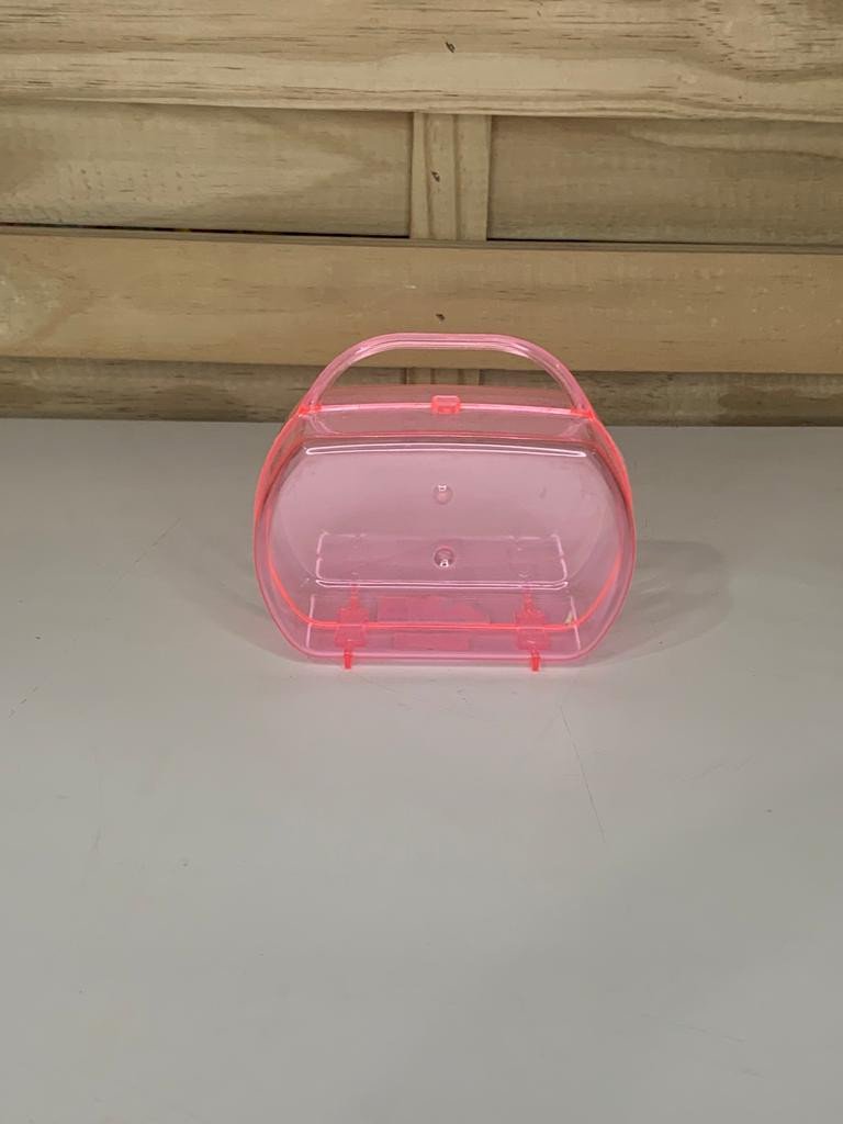 MALETA BOLSINHA ROSA TRANSP 268728