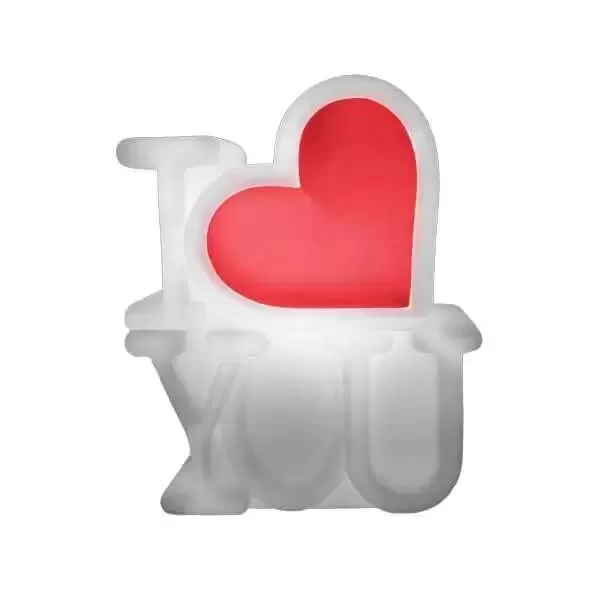 LUMINARIA I LOVE YOU NATURAL/VERMELHA 470811 1255