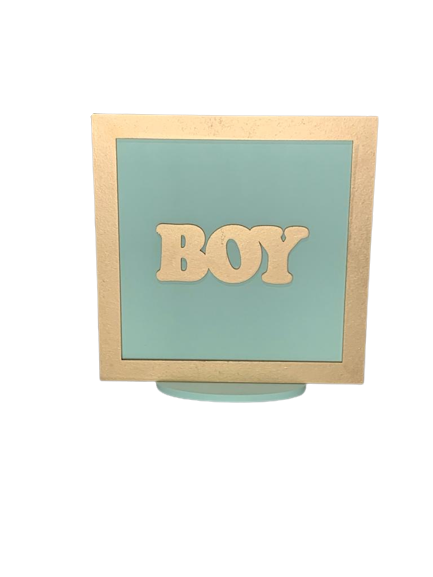 QUADRO DEC C/MOLDURA 20X20CM BOY 571686