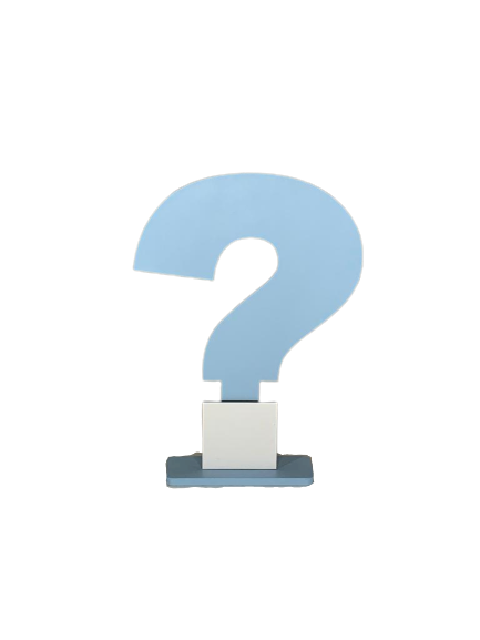 INTERROGACAO NA BASE 20X15CM MDF 552470