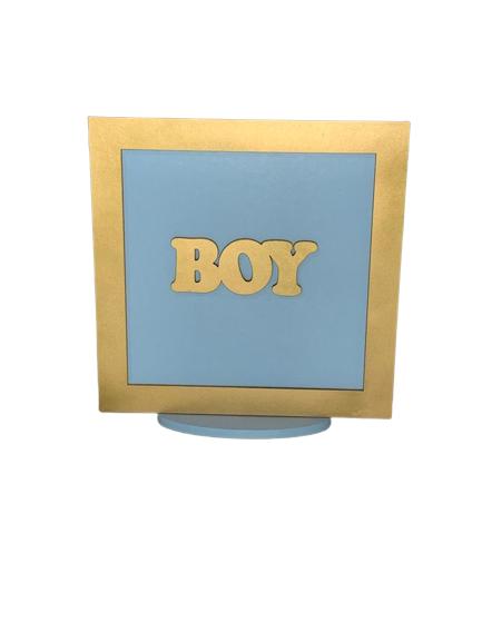 QUADRO DEC C/MOLDURA 20X20CM BOY 571686