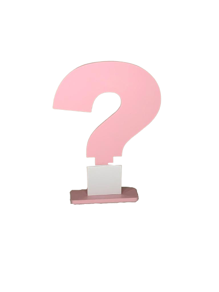 INTERROGACAO NA BASE 20X15CM MDF 552470