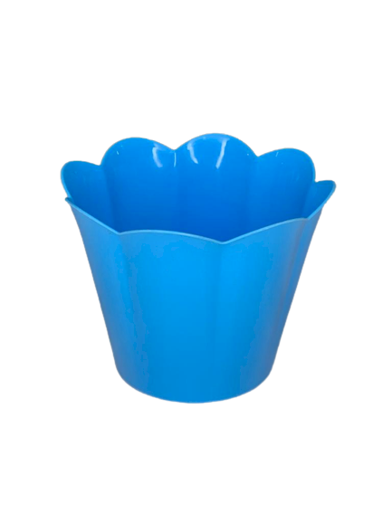 CACHEPOT FLOR AZUL BEBE 10X13CM F2399 035638