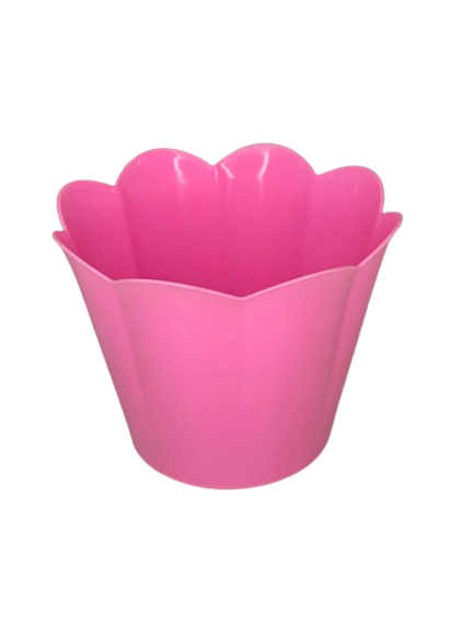 CACHEPOT FLOR ROSA BEBE 10X13CM F2403 035676