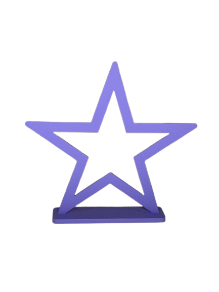 ESTRELA VAZADA 21CM MDF 552609