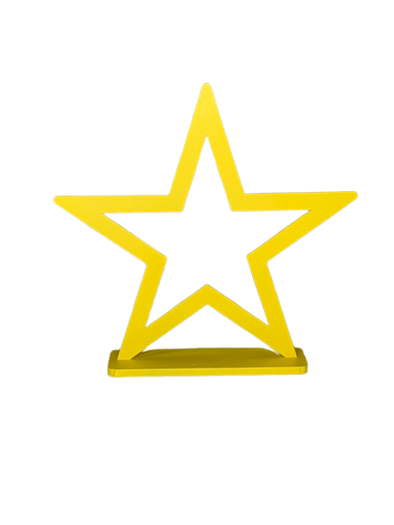 ESTRELA VAZADA 21CM MDF 552609