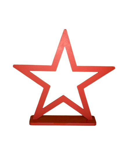 ESTRELA VAZADA 21CM MDF 552609