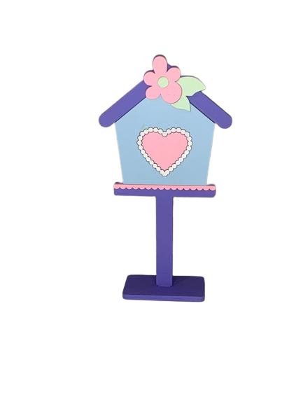 CASA CORACAO FLORAL 20CM MDF 574922