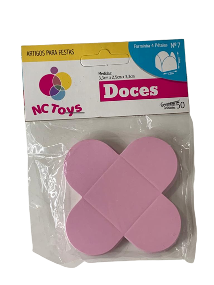 FORMA 4 PETALAS C/50 ROSA 510412