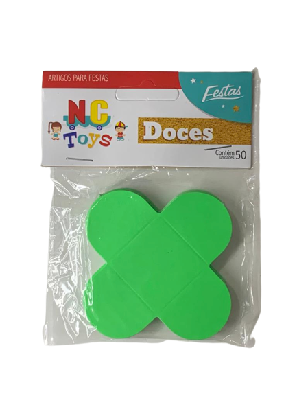 FORMA 4 PETALAS C/50 VERDE NEON 510399