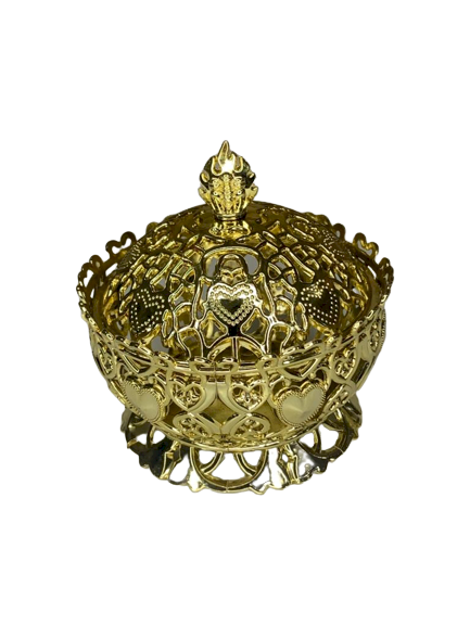 MINI PORTA JOIA 9X9CM DOURADO 263335