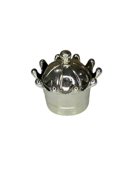 COROA DE PLASTICO METALIZADO 6,5X7,5CM AZ/ROS 582915