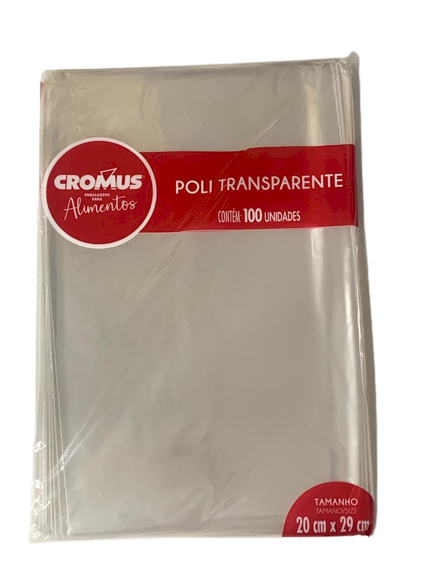 SACO TRANSP 20X29 INCOLOR PT C/100UN 051180 013541