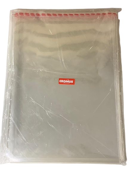 SACO ADESIVADO TRANSPARENTE 28X38+3 ABA PT C/100UN 051730